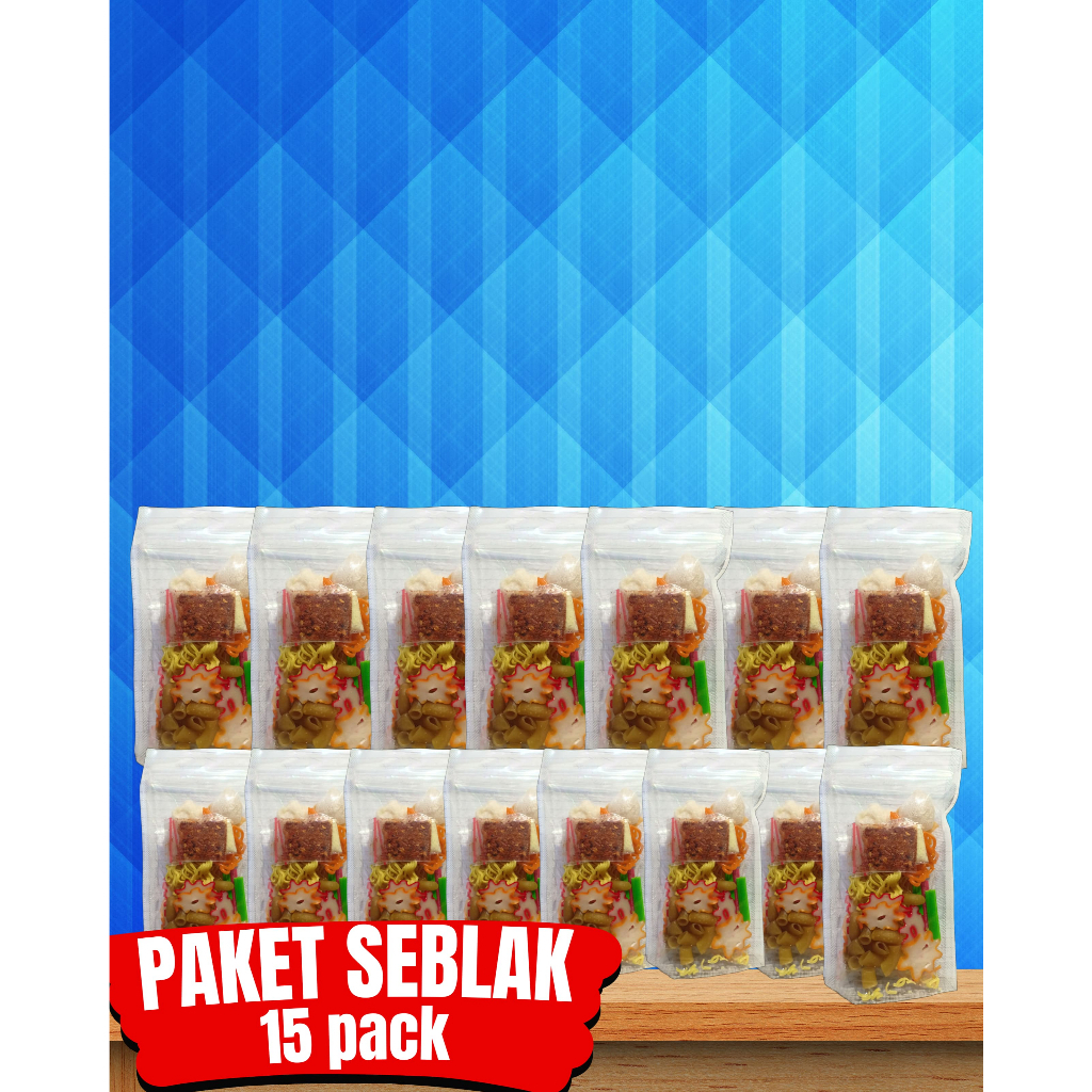 

paket 15 bungkus seblak instan siap saji paket hemat paket seller