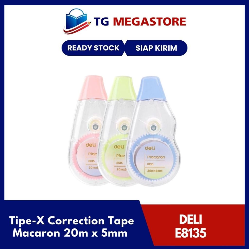 

Tipe-X Correction Tape Deli Macaron 20m x 5mm - E8135