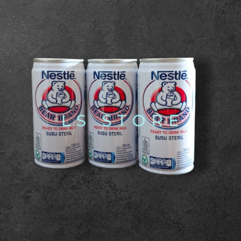 

BEAR BRAND 189ML Susu beruang 3pcs