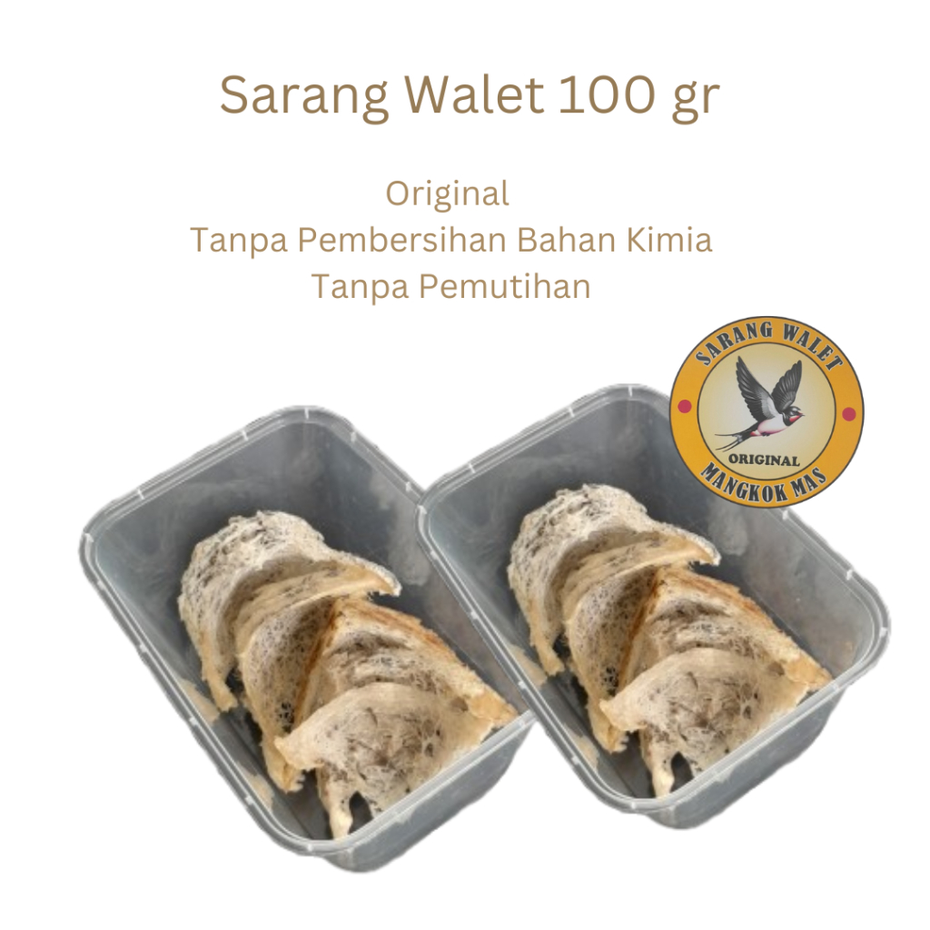 

Sarang Walet Kotor per 100 gr sudut / segitiga / sudut / A