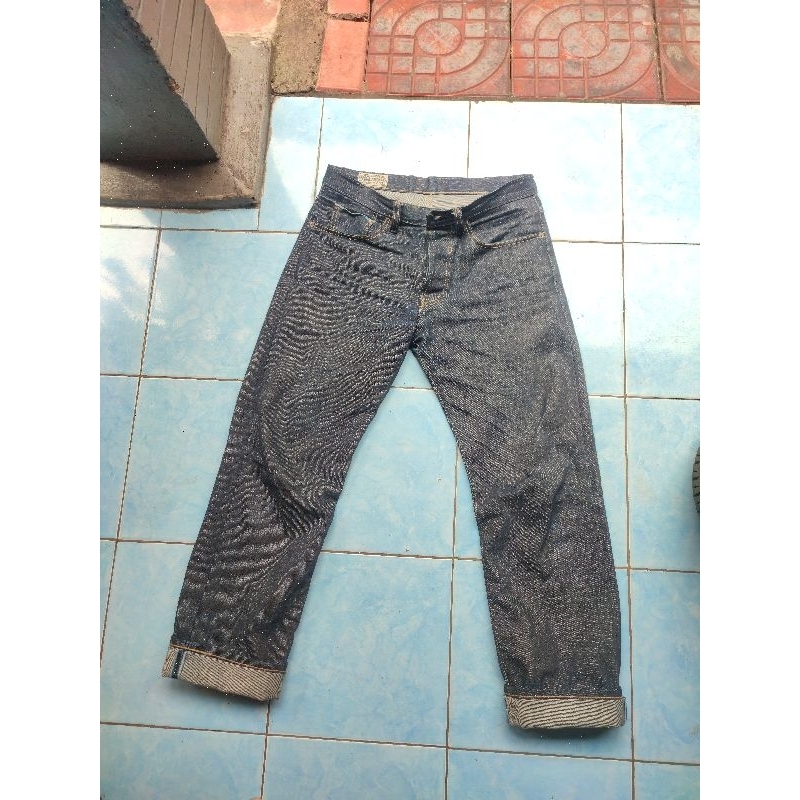 bluestates denim blue tango selvedge 17 oz slim straight