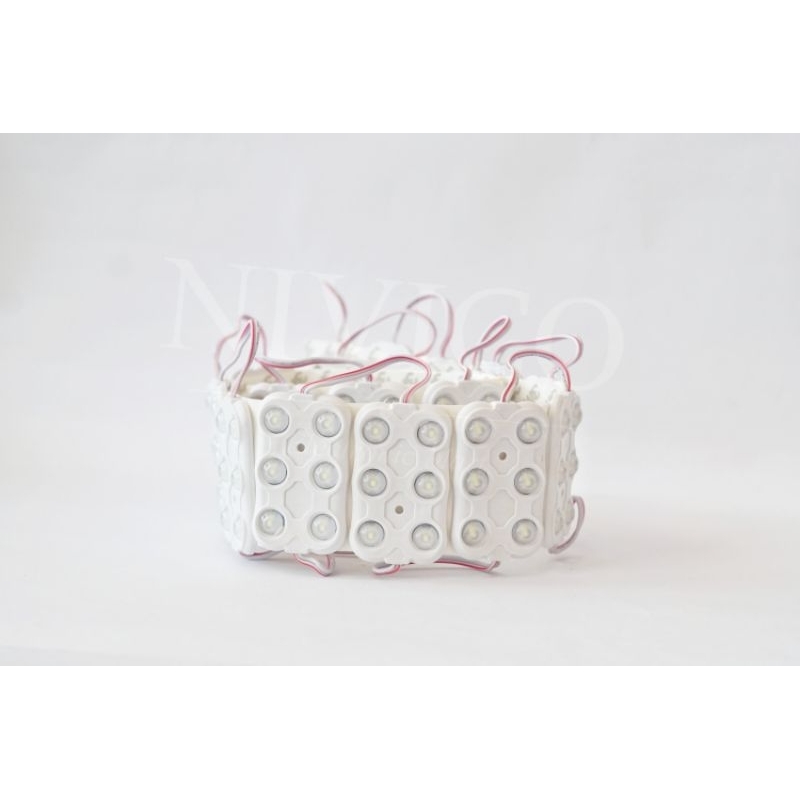 LAMPU LED MODUL 6 MATA 12 V PUTIH