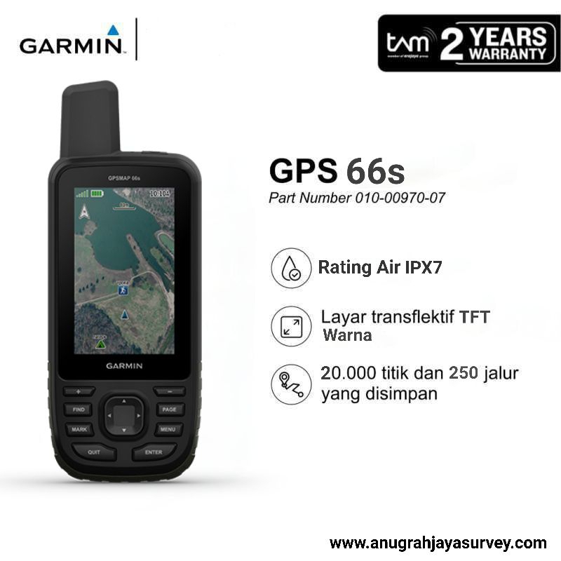 GPS Garmin 66s / GPS Garmin 66s Garansi TAM 2 Tahun
