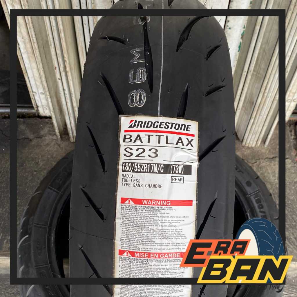 BAN LUAR BATTLAX S23 180 55 RING 17 TUBELESS SPORT