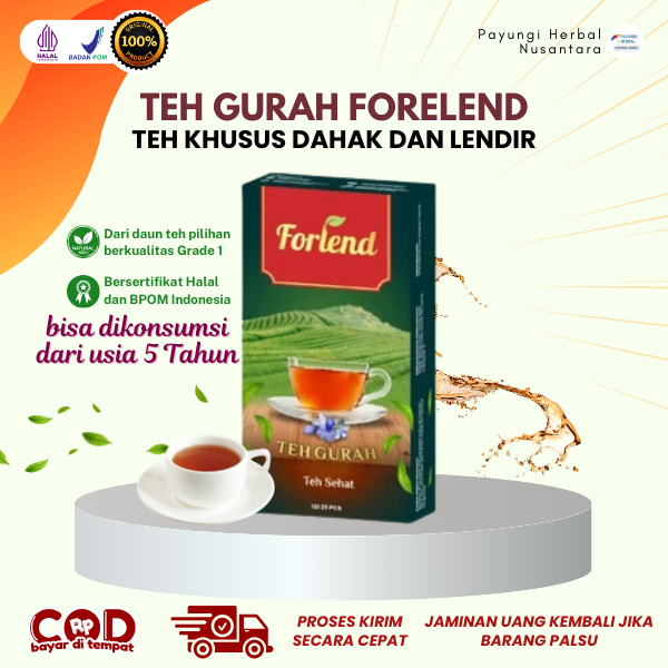 

FORLEND Teh Gurah Original - Membantu Atasi Permasalahan Lendir & Dahak - 15 kantong 1 Box