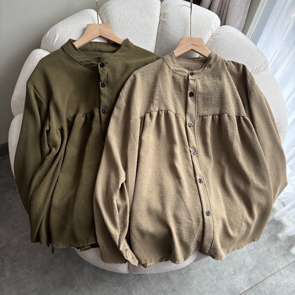 Atasan crincle premium / blouse crincle / blouse rayon crinkle Airflow