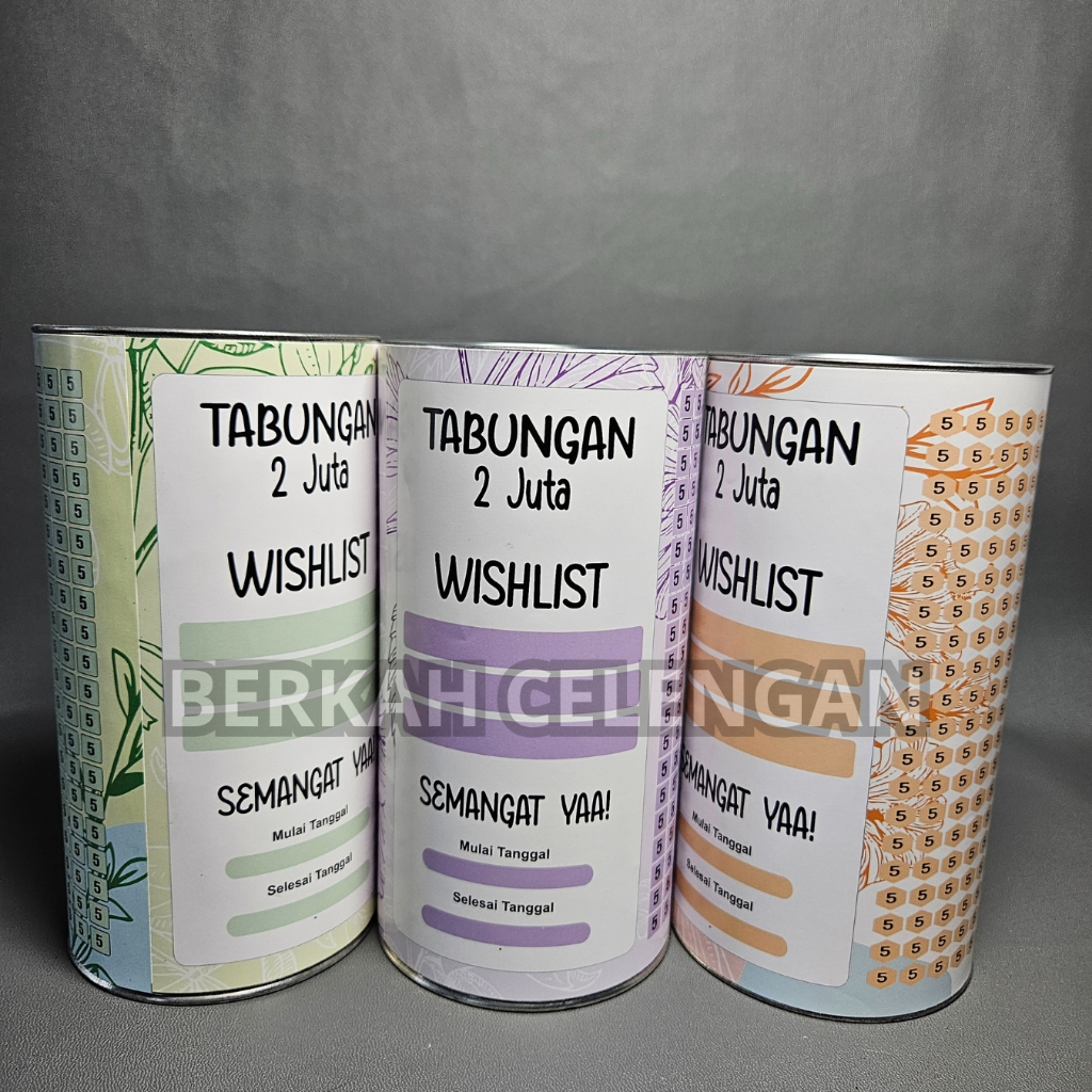 [UKURAN MEDIUM] CELENGAN TARGET MURAH 5K TARGET 2JT CELENGAN VIRAL TABUNGAN TARGET TABUNGAN CELENGAN