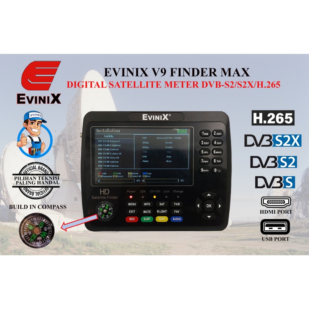 Evinix Satfinder V9 Finder MAX