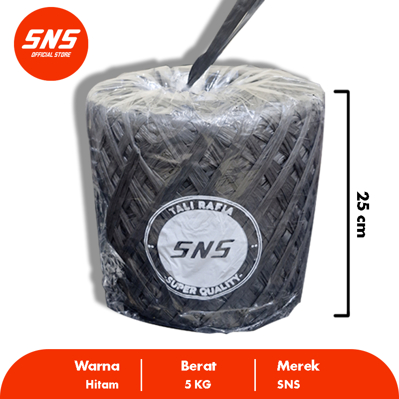 

Tali Rafia Hitam 5 KG Tebal (SNS OFFICIAL STORE)