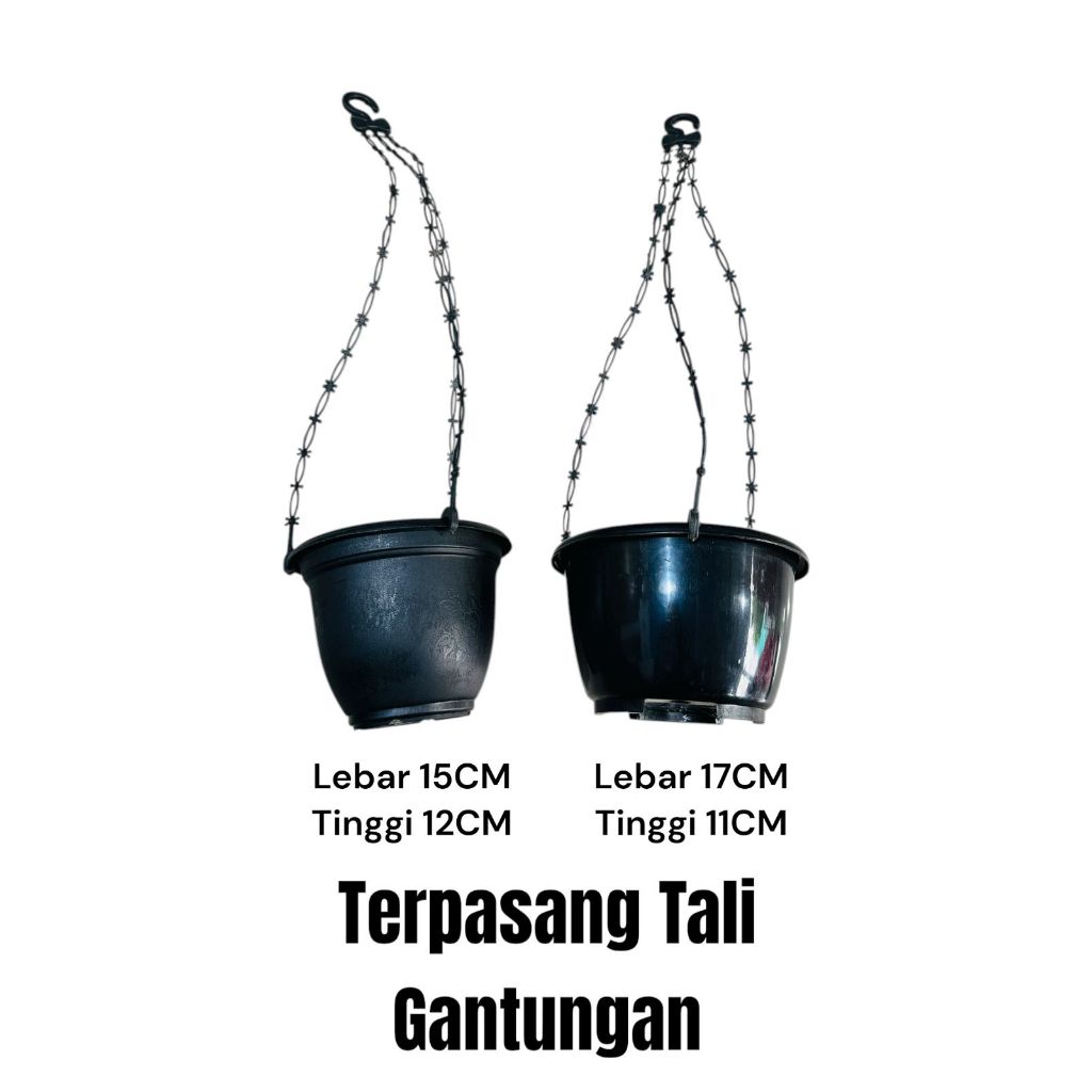 TERMURAH Pot Bunga Pot Gantung Hitam Pot Gantung Renda Putih Pot Bunga Gantung