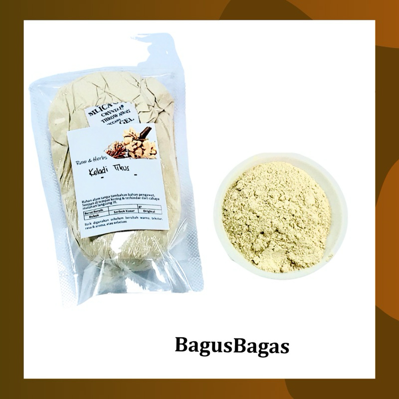 

100gr Bubuk Keladi Tikus MURNI Kering Herbal Tradisional Jurus Sehat Rempah JSR Obat Batuk Stress