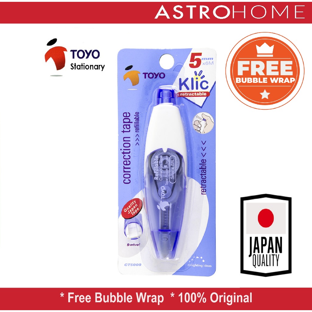 

Correction Tape CT5000 Tip-X Tipex Tip Ex Kertas TOYO JEPANG 5 mm x 6 M