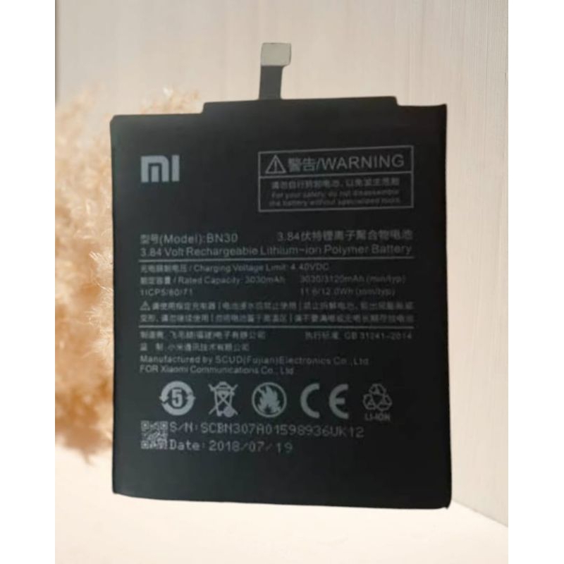 BATRE/BATERAI XIAOMI 4A BN30 ORIGINAL copotan