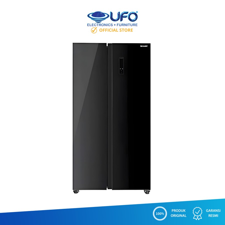 SHARP KULKAS SHARP SIDE BY SIDE 2 PINTU INVERTER 532L SJIS61GABK