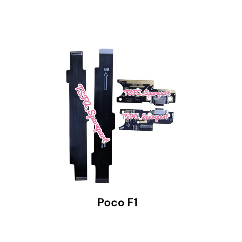 FLEXIBEL CHARGER POCOPHONE F1 PAPAN CAS FULLSET IC + FLEXIBEL BOARD POCOPHONE F1 SATU SET