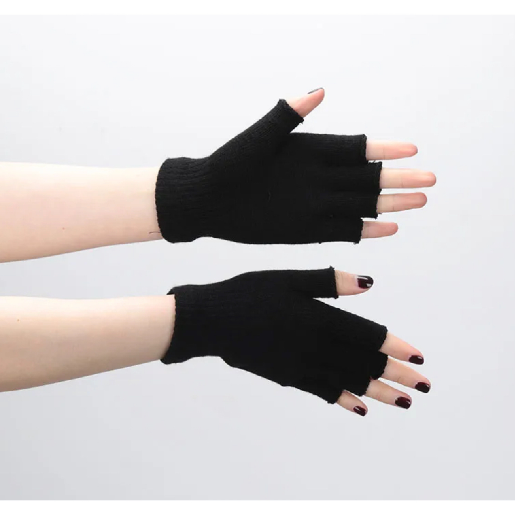 sarung tangan lupo setengah jari sarung tangan hitam polos buntung setengah hitam polos tebal
