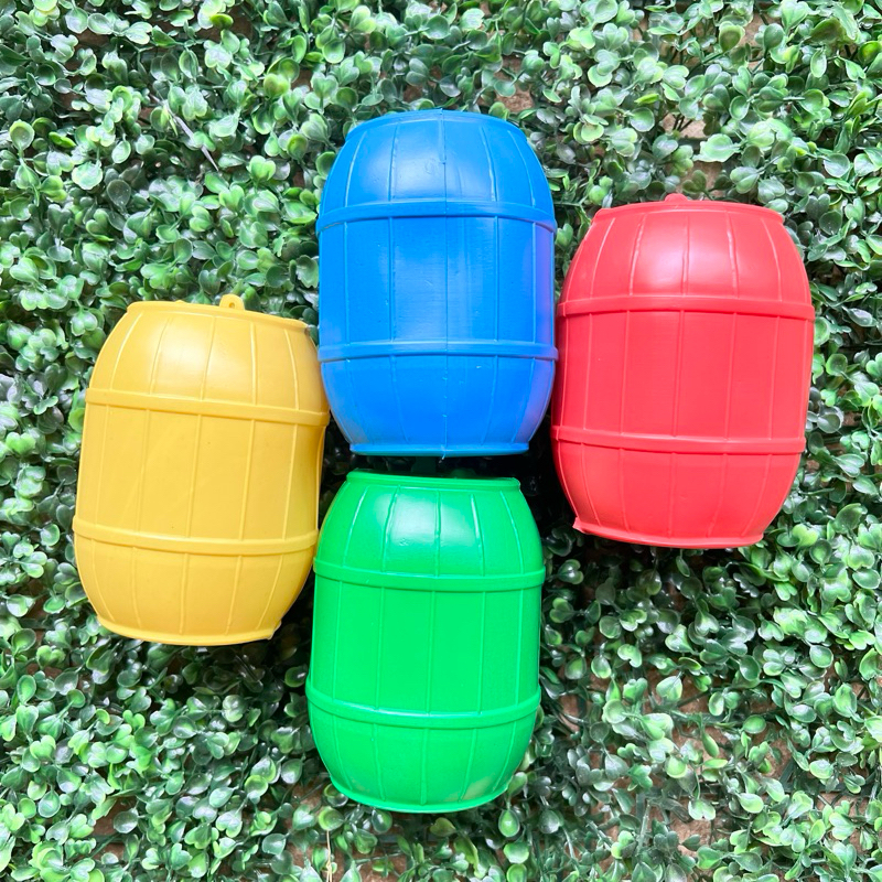 Celengan Plastik bentuk Gentong/ Celengan plastik Tabung kecil Tinggi 12cm