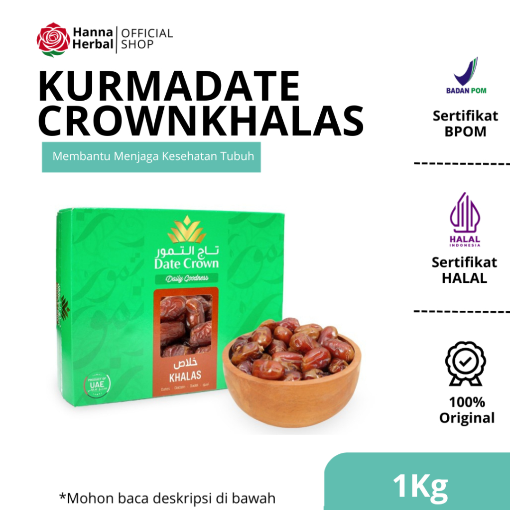 

Kurma Date Crown Khalas 1 kg
