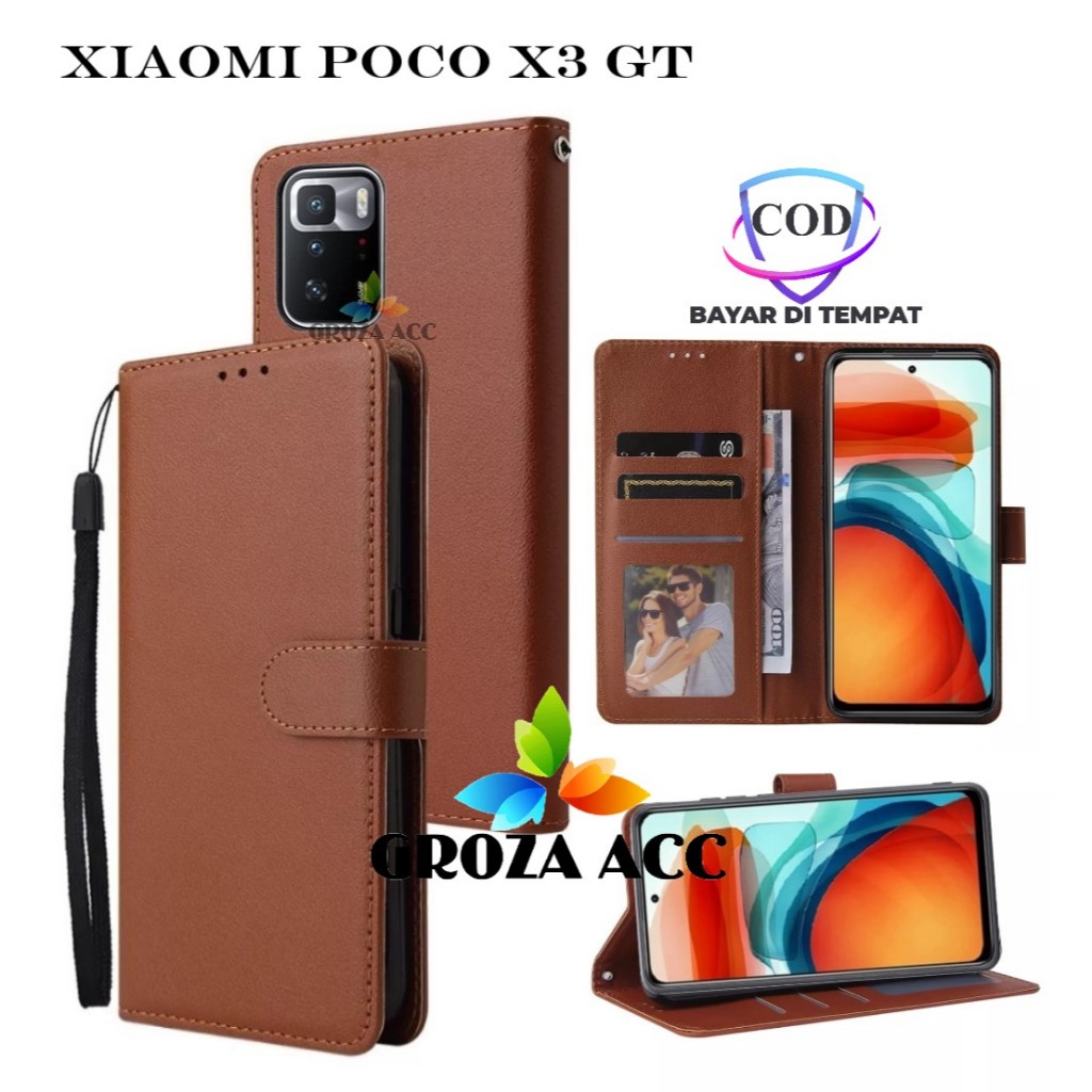 Flip Case xiaomi poco x3 gt Case Wallet Kulit Casing Dompet Case Wallet Leather Flip Case xiaomi poc