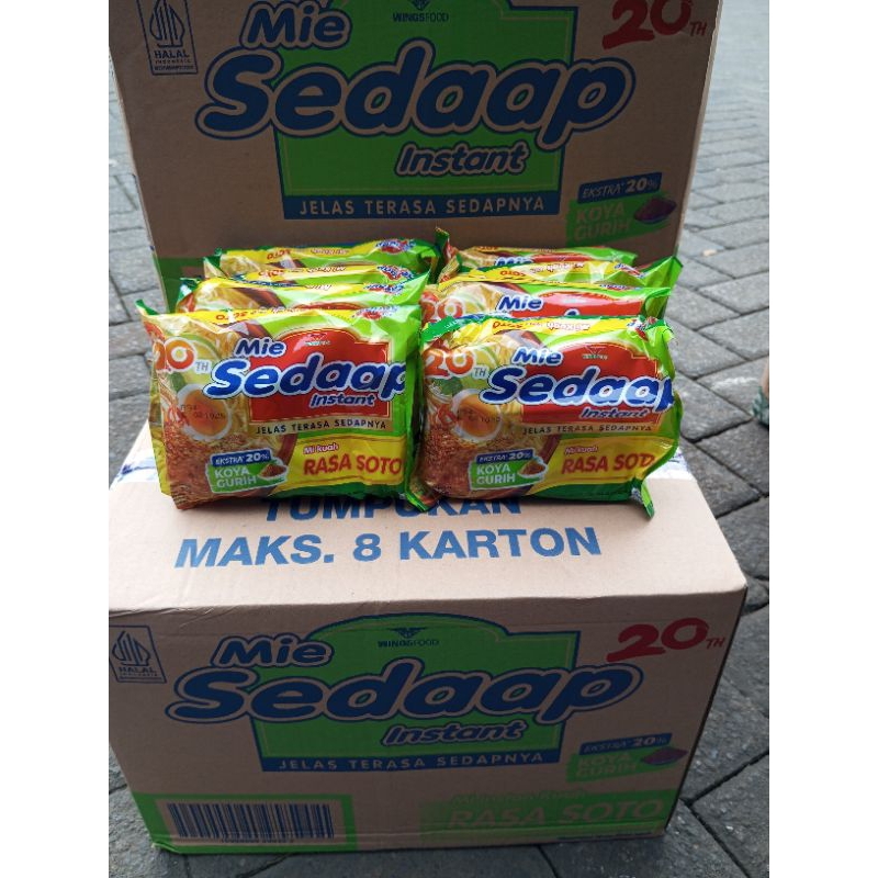 

mie sedap soto,, paket 5 pcs sedap soto