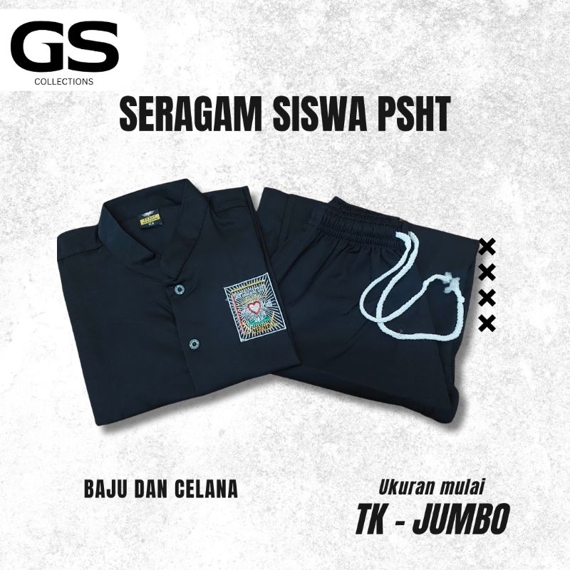 Baju silat siswa PSHT kancing ukuran anak SD