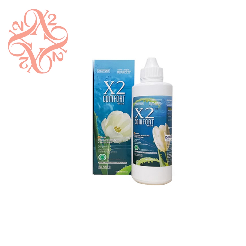 Lensza | Cairan Softlens X2 120ml | Air Cuci Soflen X2 | X2 Comfort Solution 120ml