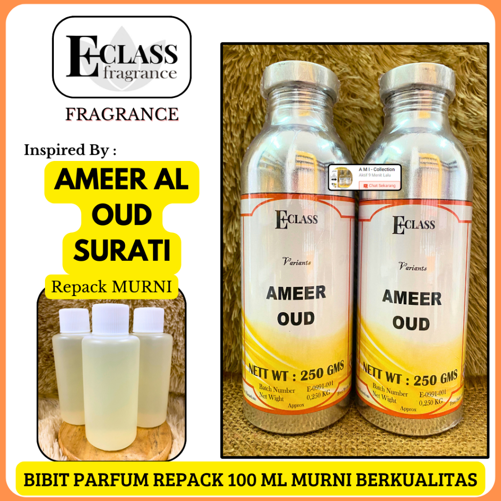 Bibit Parfum AMEER AL OUD Repack 100 ML MURNI Eclass Fragrance - Parfum AMEER AL OUD 100ml by Surrat