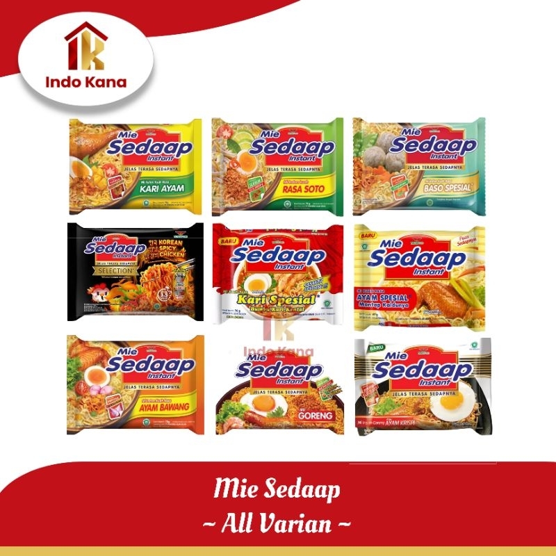 

Mie SEDAAP All Varian