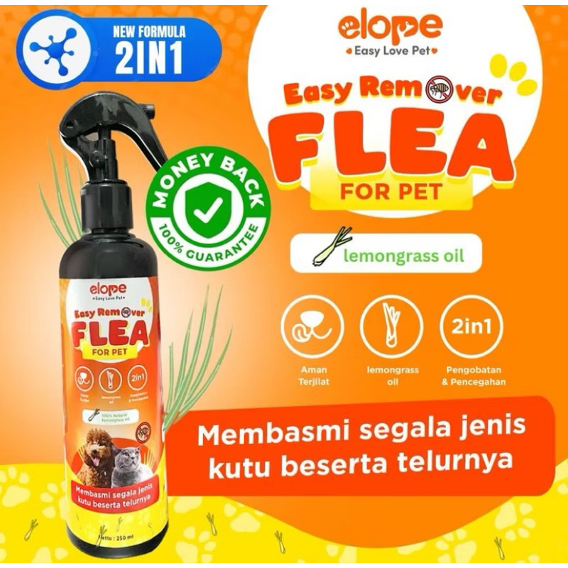 Elope Easy Remover FLEA spray kutu kucing