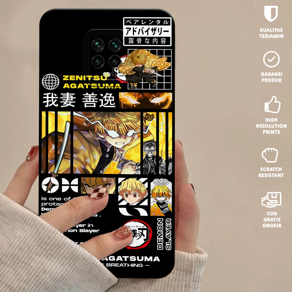 Case Xiaomi Redmi Note 9 PRO - Softcase Xiaomi Redmi Note 9 Pro Motif Kimetsu - Casing Hp Xiaomi Red