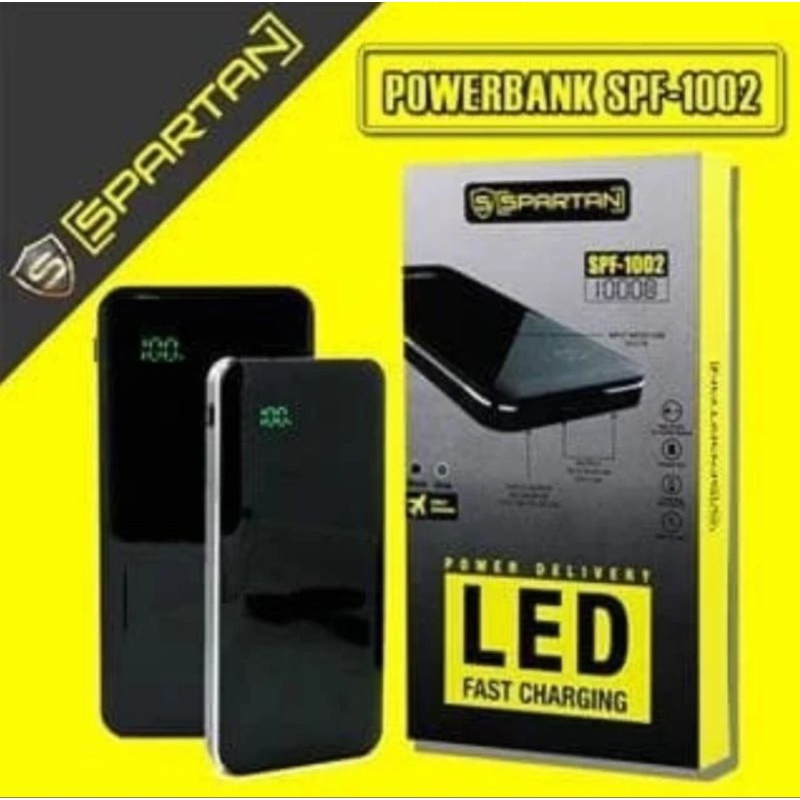 Spartan power bank LED fast charging 10000mah SP-1002