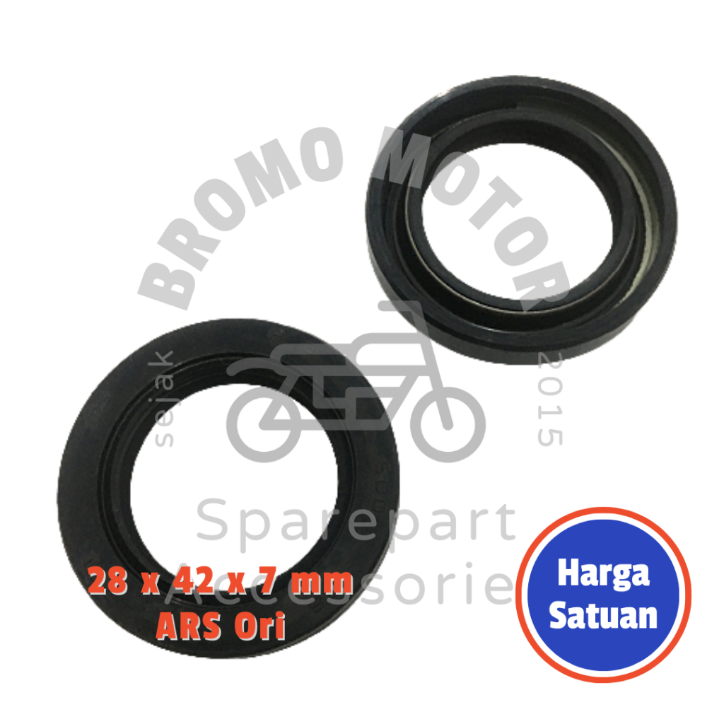 Seal Nap Gear Roda Belakang ARS Ori Honda Verza 150 CB150 Verza 28 42 7 mm (Sil ARS Original - Bromo