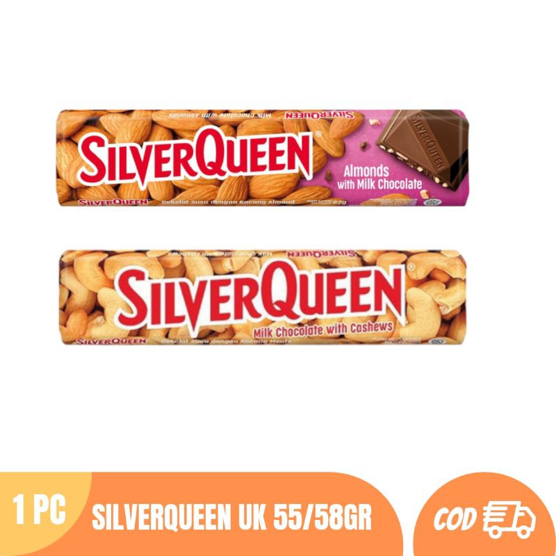 

SILVERQUEEN ALMOND OR CASHEW 58GR