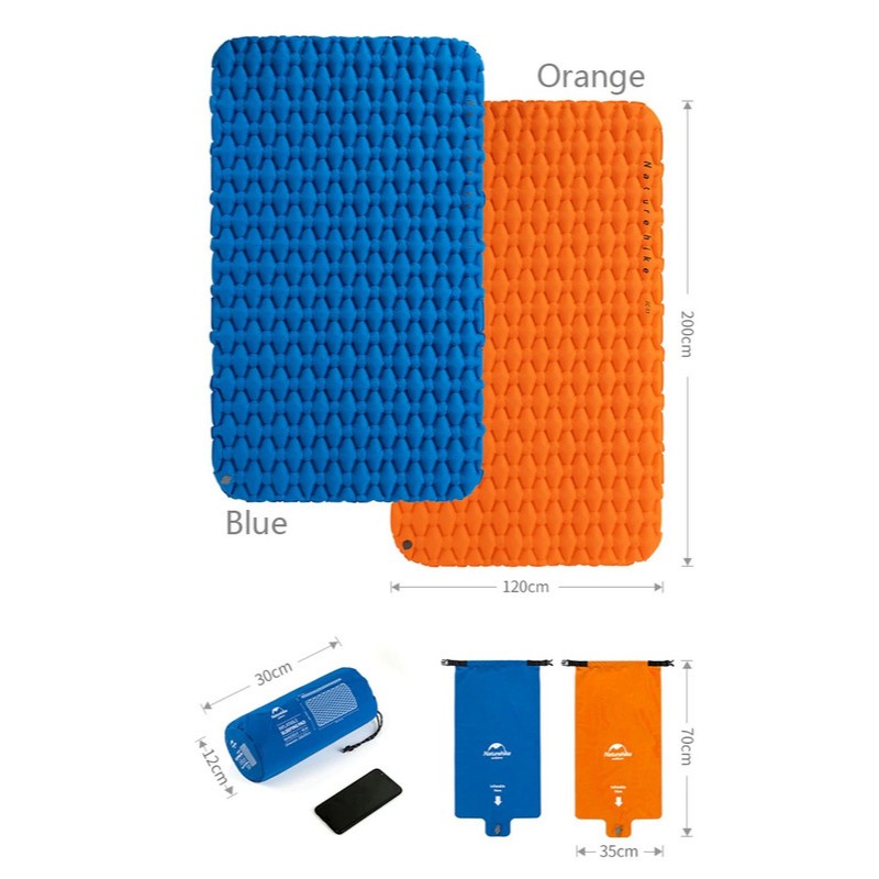 MATRAS ANGIN DOUBLE NATUREHIKE NH19Z055-P - MATRAS CAMPING