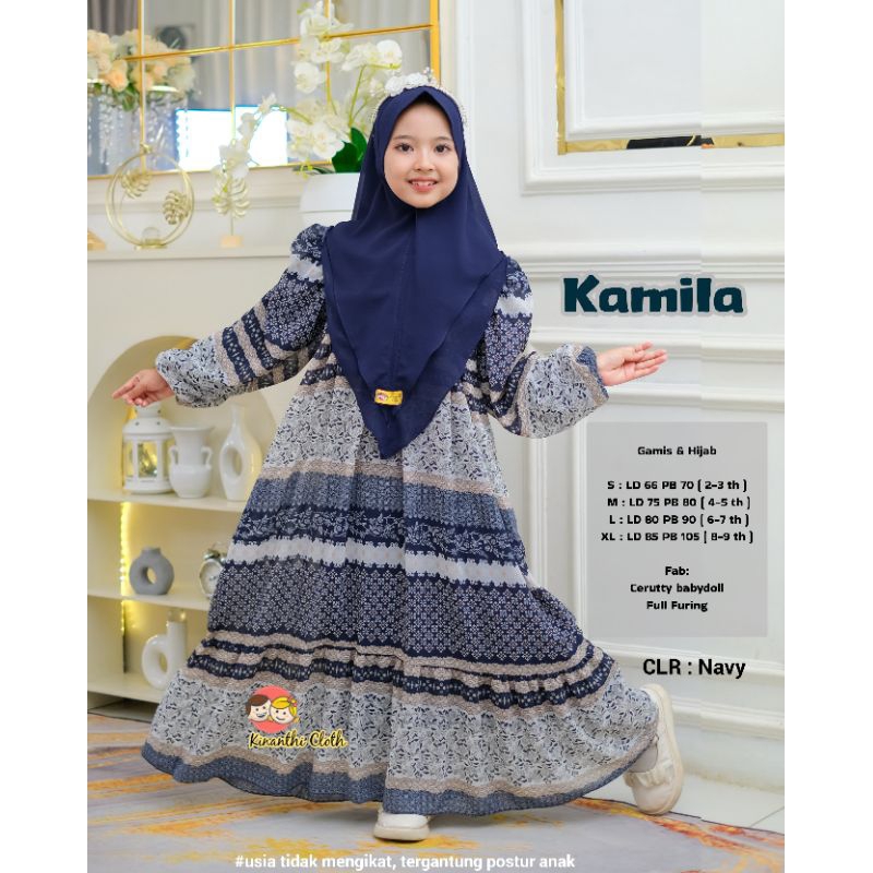 Gamis dan jilbab anak KAMILA SYARI KIDS