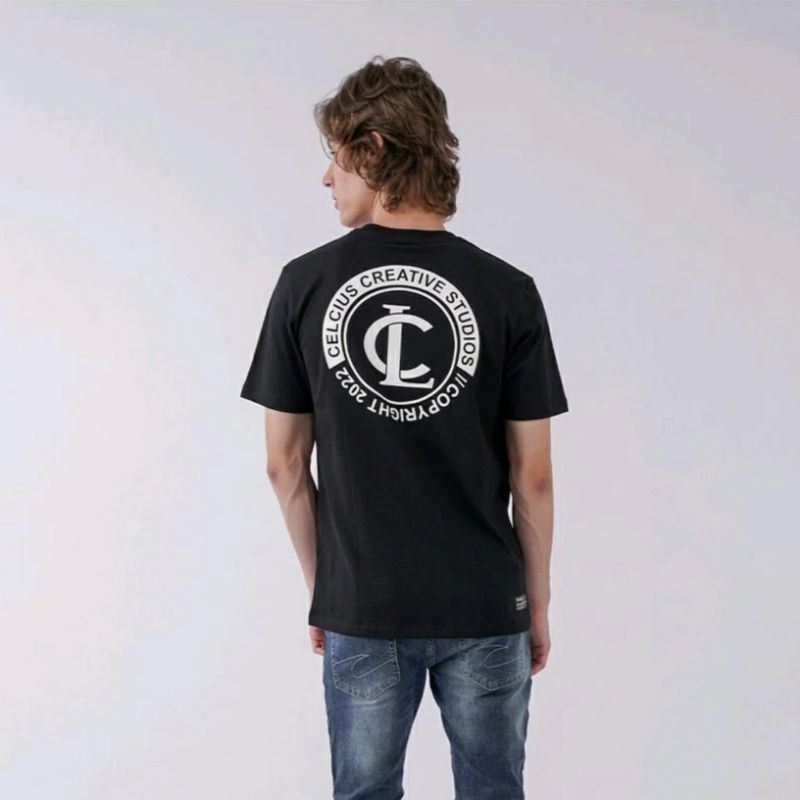 Celcius Creative Division T-shirt Hitam Kaos Pria Wanita