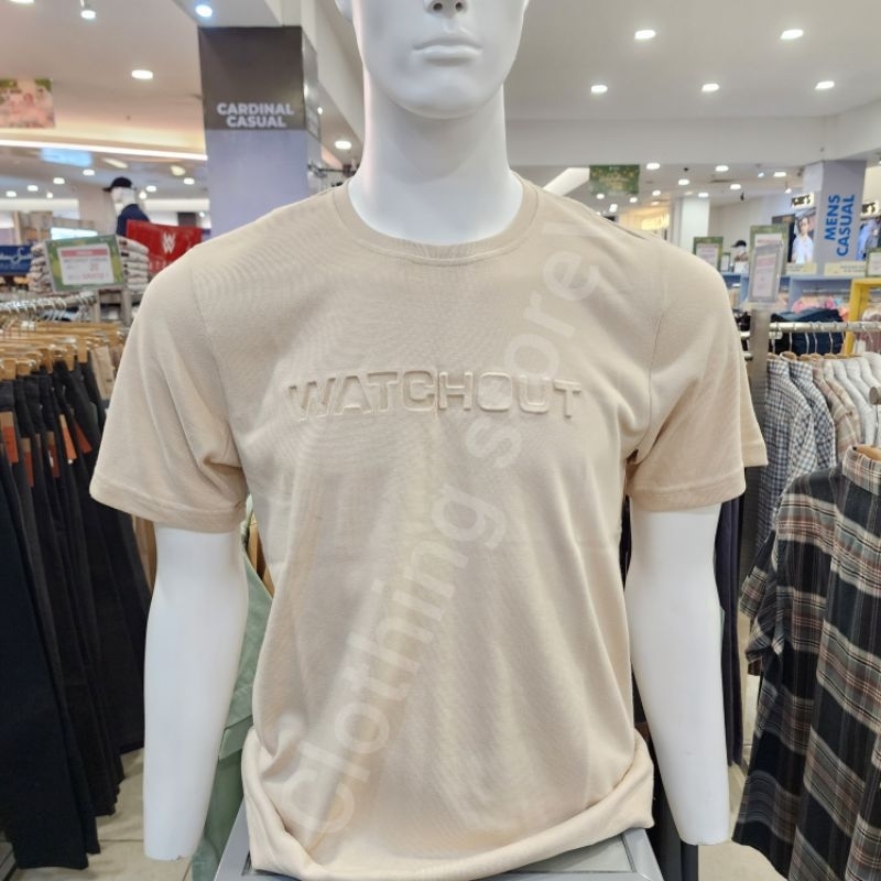 WATCHOUT JEANS ORIGINAL kaos pria lengan pendek cream JK402630005