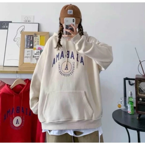 JAKET BIGSIZE ALABAMA KOREAN STYLE HOODIE  COWO & CEWE KEKINIAN SIZE S - XXXXX(6XL) BAHAN KAIN FLEEC