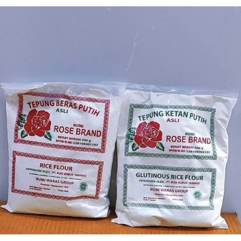 

TEPUNG BERAS/KETAN PUTIH ROSE BRAND 500GR (ISI 1 PCS)