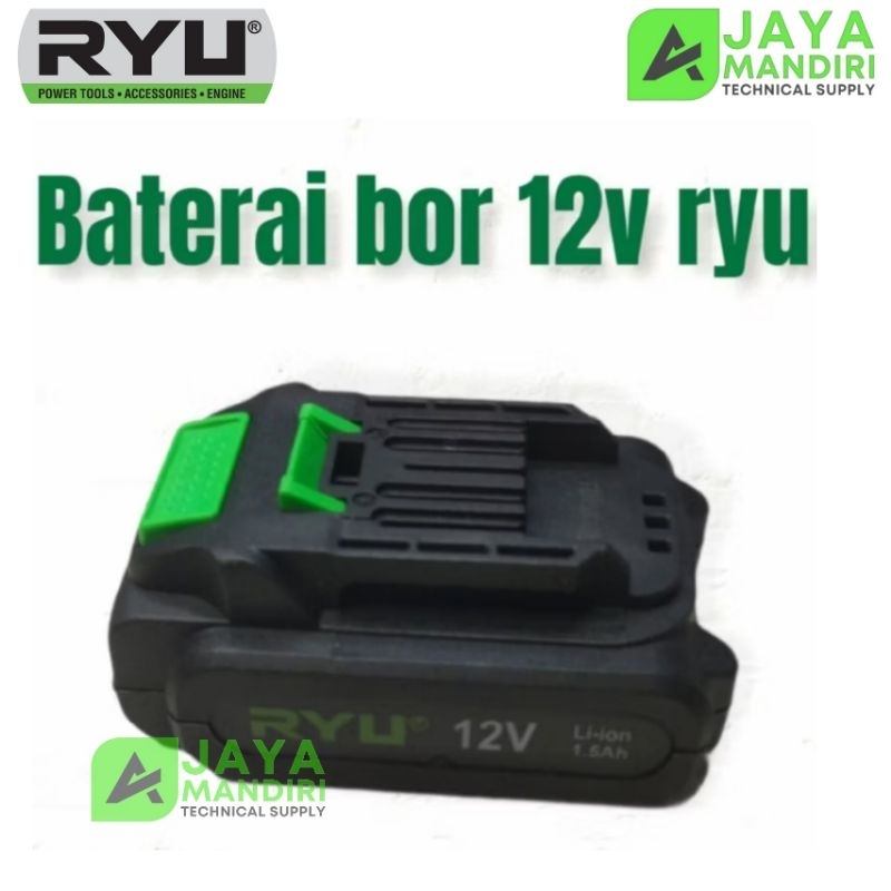 BATRE BOR CORDLESS RYU RCD12V ORIGINAL / BATRE BOR CAS RYU 12 VOLT ORIGINAL RYU