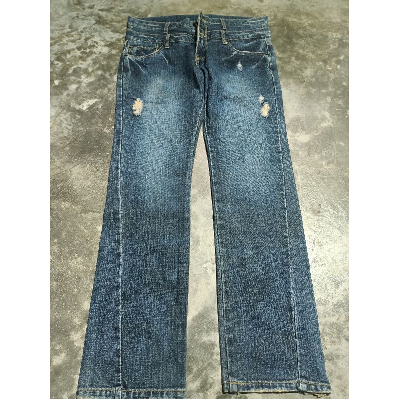 double waist jeans