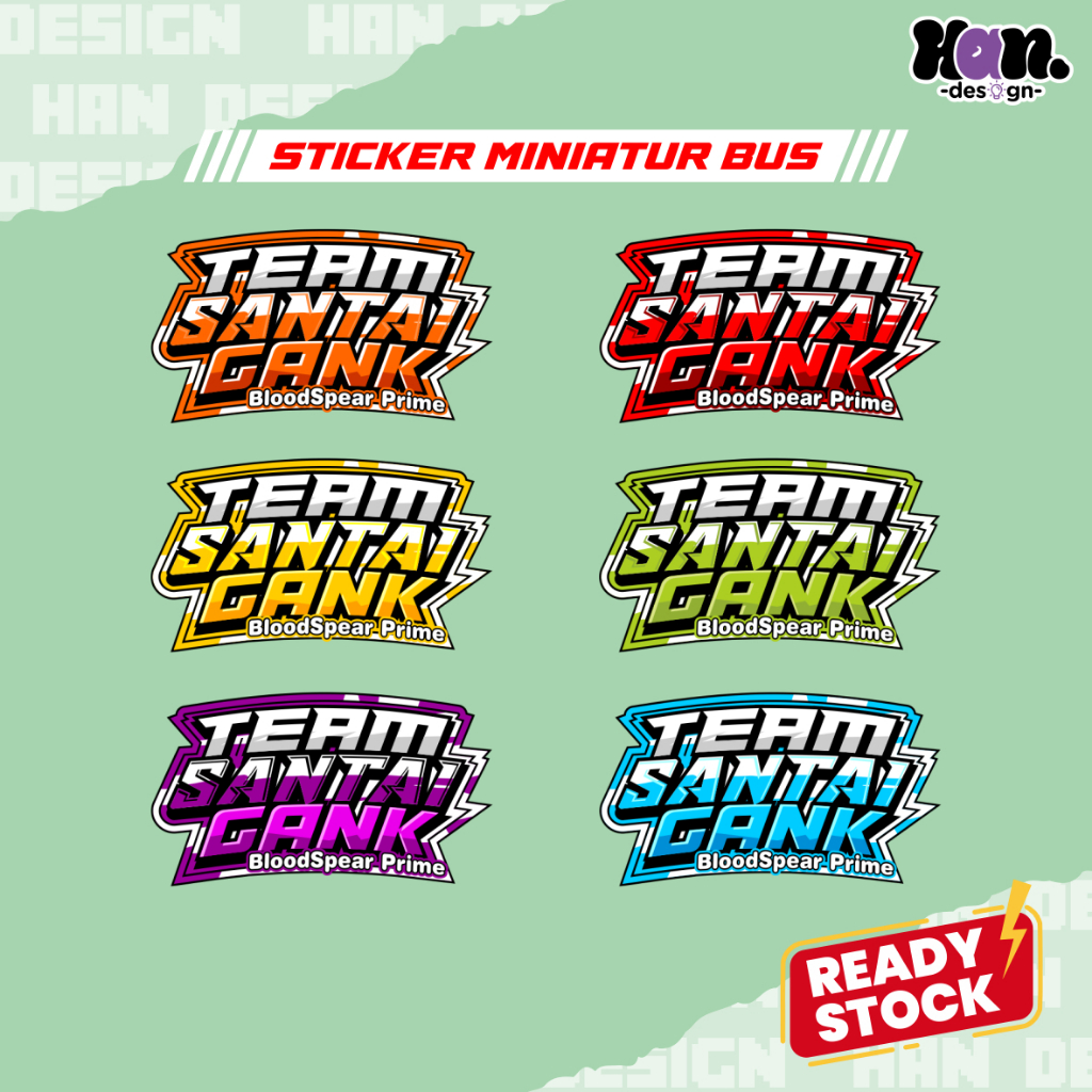

(Free Sticker) Isi 40 Pcs Sticker Teman Santai Gank Sticker Miniatur Bus / Stiker Vynil Anti Air Miniatur Bus Basuri / Stiker Busmania Basuri Termurah