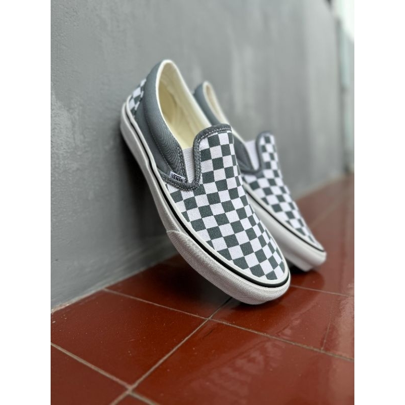 Vans Slip On Checkerboard Blue Mirage