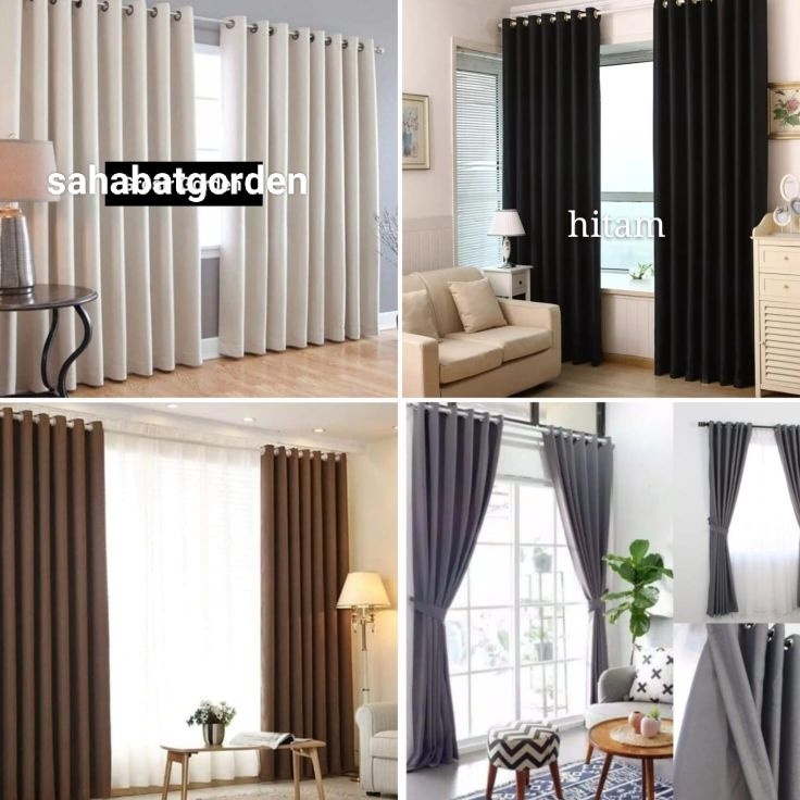 Model baru  Gorden Blackout Polos Gorden Polos Doff Gorden minimalis