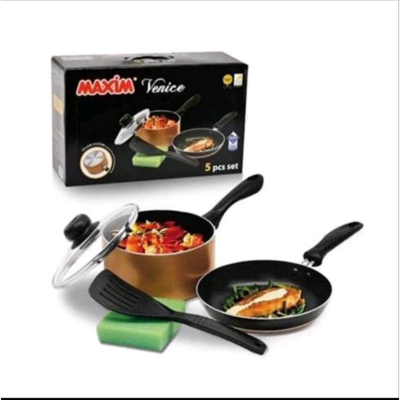 panci set Maxim Venice set 5/5pcs,alat masak original