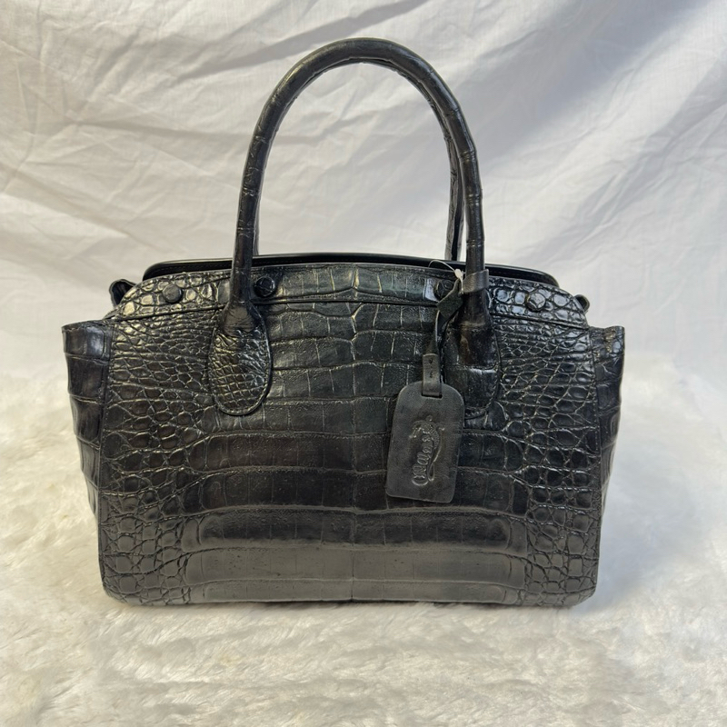 omatas — tas tangan handbag wanita bahan kulit buaya asli premium