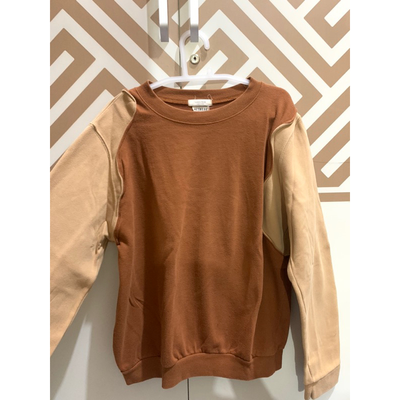 reworked sweater coklat