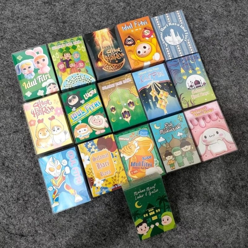 

50pcs Amplop Lebaran 2025 Unik terbaru motif Karakter LUCU