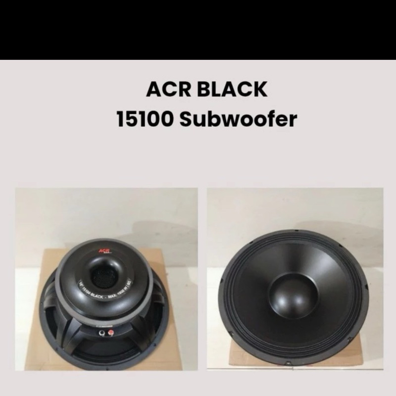 Speaker ACR 15 inch Subwoofer " 15100