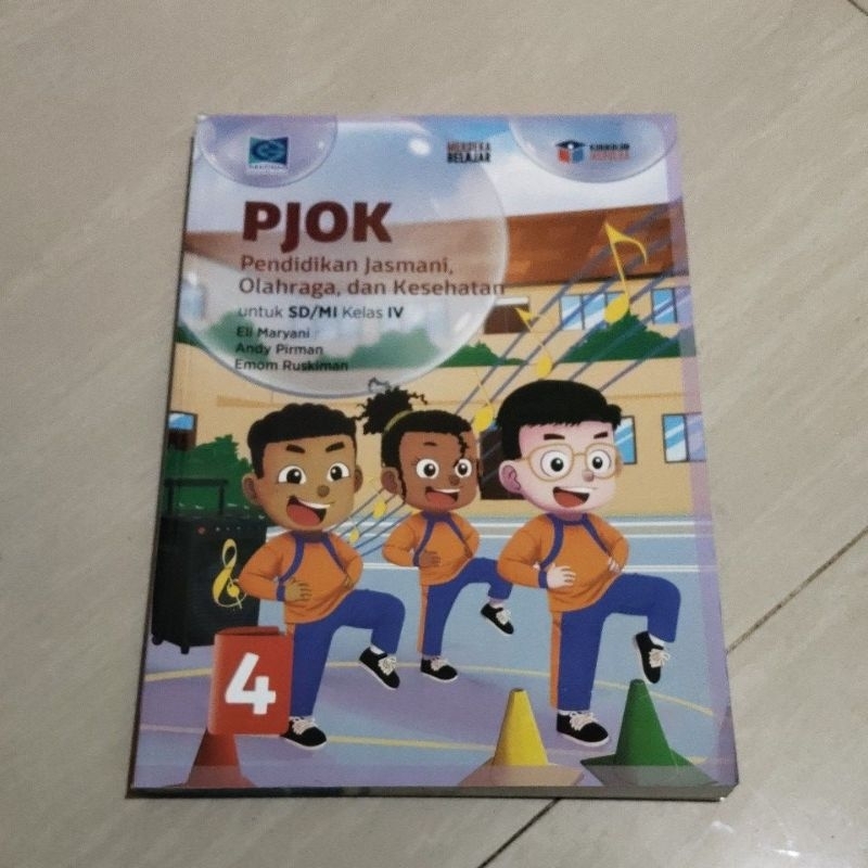 BUKU ORI BUKU PJOK KELAS 4 SD PENERBIT GRAFINDO MEDIA PRATAMA KURIKULUM MERDEKA